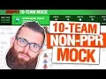 ESPN Fantasy Football Mock Draft 2018 10-Team Non-PPR