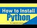 How To Install Python Download Python For Beginners Tagalog Voice