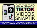 Download Lagu How to Use Snaptik Pro to Download Tiktok Video without Watermark | Free iOS Android App 2022