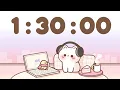 90 Minute Timer 1 hour 30 minute Study Timer for Classroom Focus
