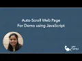Auto Scroll your Web Page for Demo with Few Lines of JavaScript
