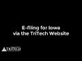 Iowa E-Filing through the TriTech Website
