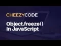 Immutable Object In JavaScript Using Object freeze