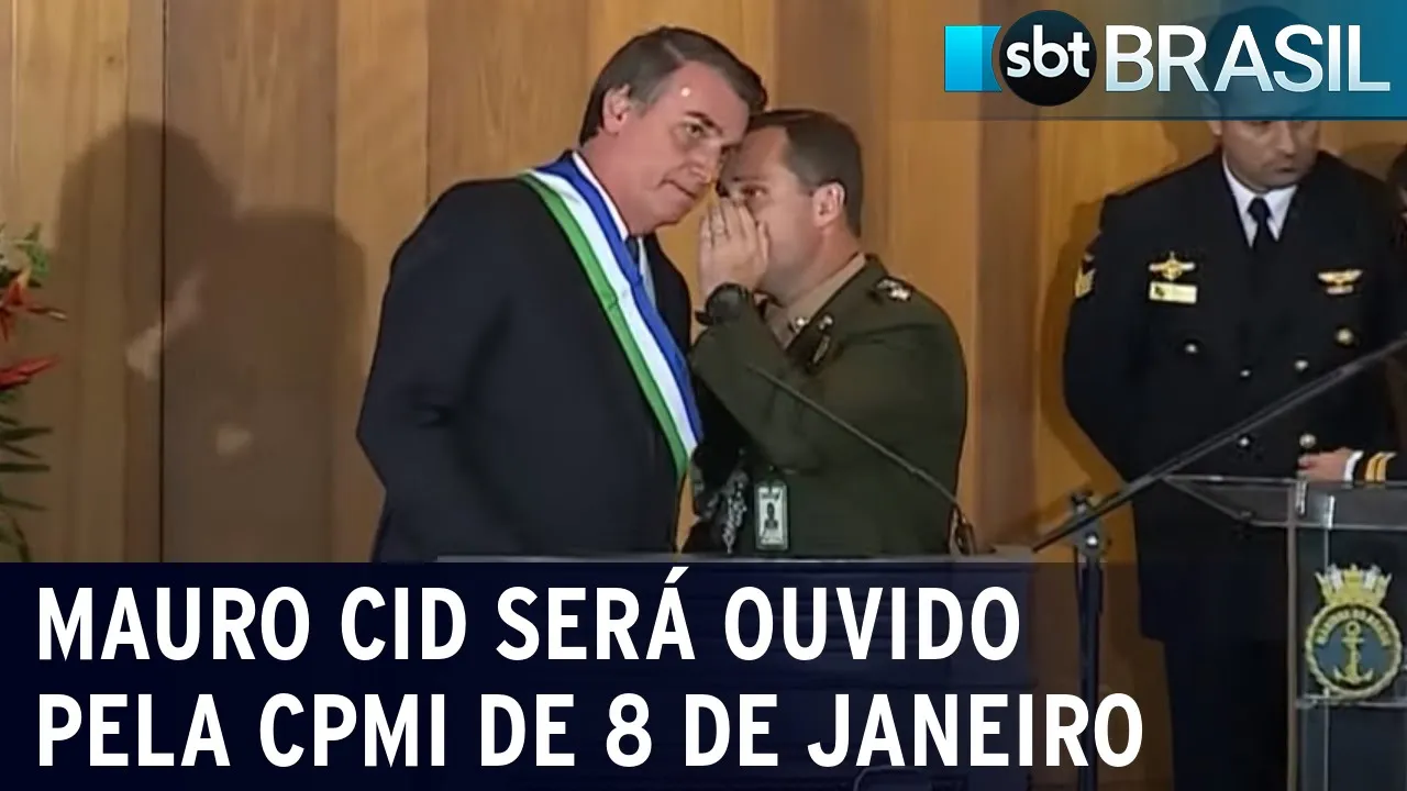 Mauro Cid será ouvido pela CPMI de 8 de janeiro | SBT Brasil (10/07/23)
