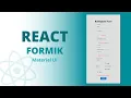 React Form validations with Formik and Yup