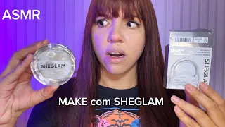 ASMR - Me Maquiando com Lançamento da SHEGLAM Pó Balm 