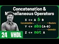 Concatenation and Miscellaneous Operators in V L