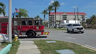 Pinellas Suncoast Fire Rescue Squad 26 gets a call while returning