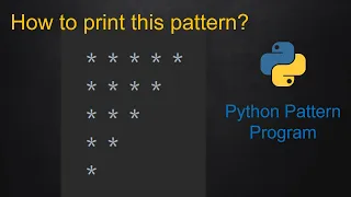 10 Python Pattern Program - Right Angle Triangle without using any predefined method using While loop