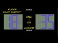 Clock seven segment display-HTML CSS JavaScript