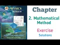 2 Mathematical Methods Class 11th Physics Exercise Solutions
