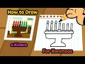 Kwanzaa Drawing How to Draw a Kinara Learn to Draw With Tiger