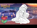 Coloring Tangled - Disney Princess Rapunzel Coloring Book Pages