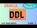 Must-Know Oracle SQL DDL Commands Real-Time Examples for Job Interview Learn in 45 Mins