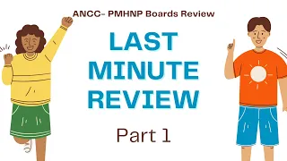 PMHNP Exam Review Comprehensive Last Minute Review PART 1