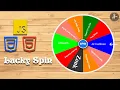 Lucky Spin With HTML And Javascript