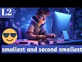 smallest element and second smallest element in an array in java DSA complete placement course