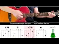 WHO'LL STOP THE RAIN - Guitar lesson - Acoustic guitar (with chords & lyrics) - CCR