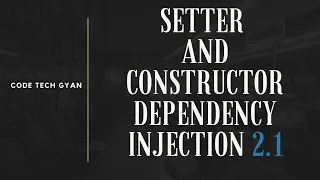 Spring dependency injection setter and constructor DI in spring framework