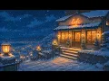 A Quiet Cafe Above the Snowy Town Warm Lofi for Deep Sleep Study