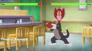 tom and jerry 2021 on a roll animated short with healthbars