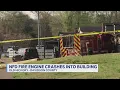 Nashville Fire Department engine crashes into building