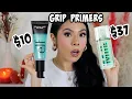 NEW ELF POWER GRIP PRIMER VS MILK HYDRO GRIP REVIEW WEAR TEST