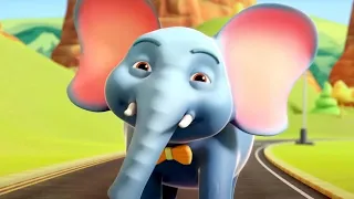 🐘 एक मोटा हाथी घूमने चला | Ek Mota Hathi Ghumne Chala | Hindi Rhymes for Kids | NooNoo Kids