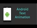 Android Text Animation
