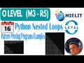 Alphabet pattern in Python Nested Loops in Python