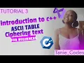 INTRODUCTION to programming C ASCII TABLES CIPHERING TEXT