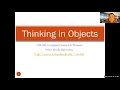 CSE160 Thinking in objects part 1