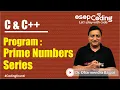 Program to generate first N prime numbers Using Nested Loops for Beginners -