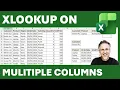 XLOOKUP Multiple Criteria in Multiple Columns and XLOOKUP Return Multiple Columns