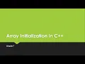 C Tutorials-7 2 - Array Initialization