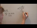Lesson 21 - Quick Review Fractions to Decimals to Percent