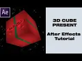 3D Cube Present NO PLUG-INS NEEDED After Effects Tutorial