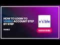 How to Login to Visible Account Step by Step