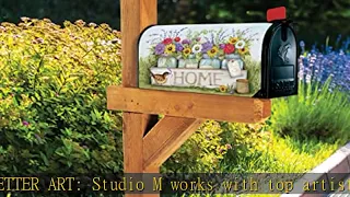MailWraps Studio M Welcome Home Decorative The Original Magnetic Mailbox Cover Made in USA Super