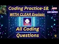 Coding practice-18 coding Questions CCBP NxtWave YouTube