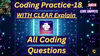 Coding practice-18 coding Questions CCBP NxtWave YouTube