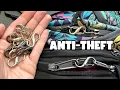 Deter Pickpockets Anti-Theft Carabiner Zipper Locks Demo Review