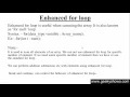 88 What is Enhanced for loop or for each in Java Programming Hindi