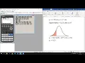 Lagu Casio fx-CG50 normale verdeling sigma en mu berekenen met Graph menu