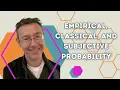 Empirical classical and subjective probability