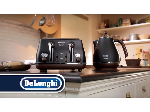 Электрический чайник и тостер DeLonghi Icona Vintage