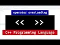 Overloading C Stream Insertion Extraction Operators C Programming Tutorial