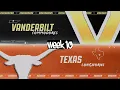 Week 10 #9Vanderbilt Commodores vs #20Texas Longhorns