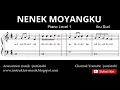 Download Lagu not balok nenek moyangku - tutorial piano level 1 - notasi lagu nenek moyangku