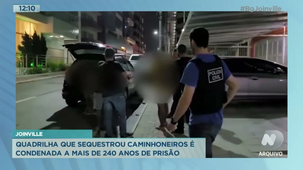 Joinville: quadrilha que sequestrou caminhoneiros é condenada a mais de 240 anos de prisão